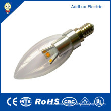3W E14 Clear Cover SMD LED Candle Bulb